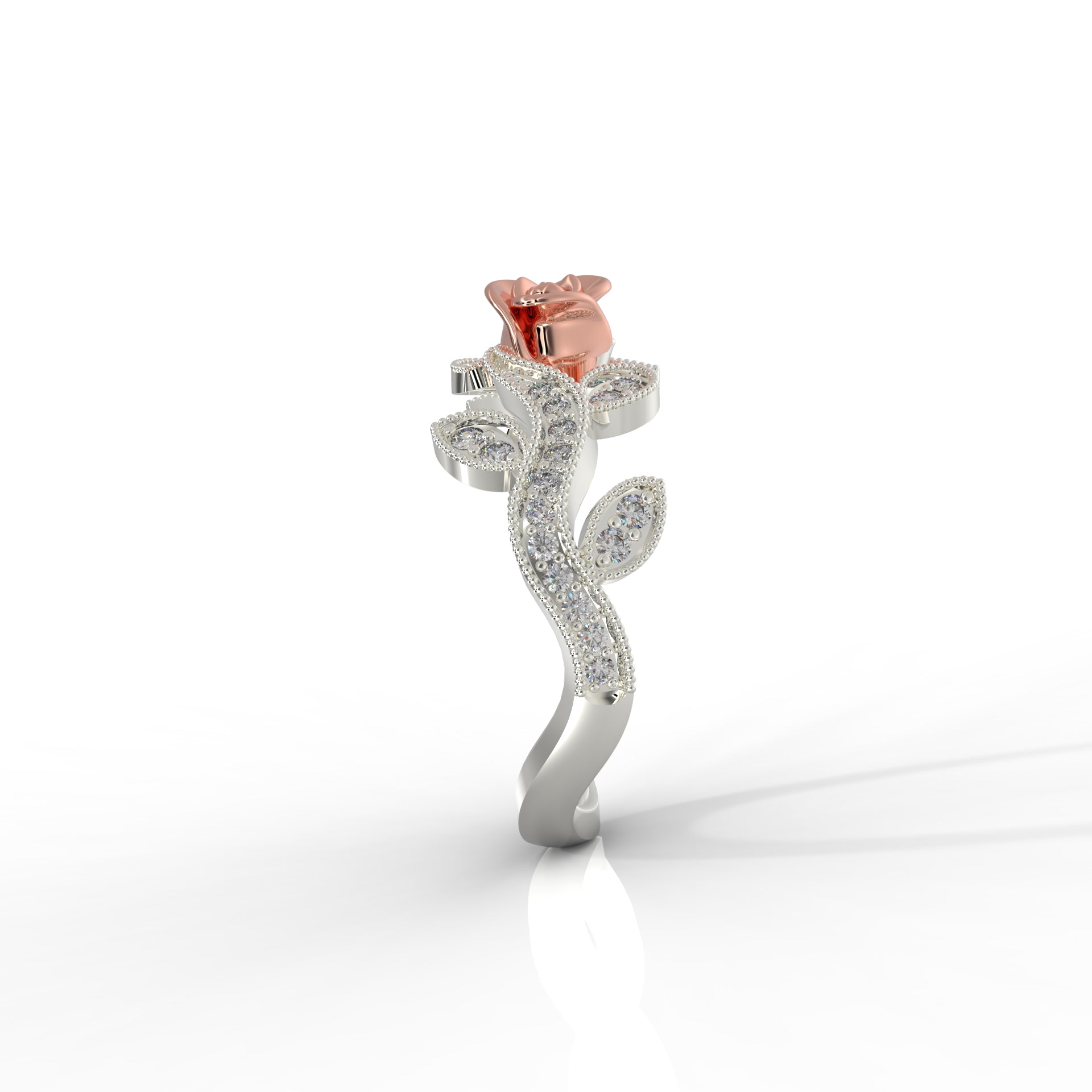 925 Steling Silver Dulton Ring Special Eternal Rose Ring for Loved Ones Everlasting Rose Elegance - sitabo